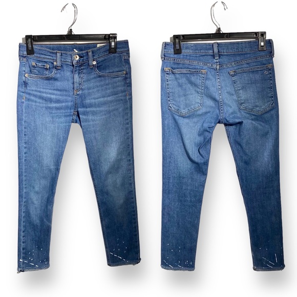 rag & bone | Jeans | Rag Bone The Dre Capri Slim Boyfriend Paint ...